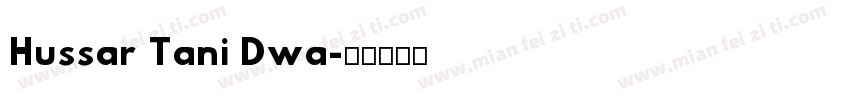Hussar Tani Dwa字体转换